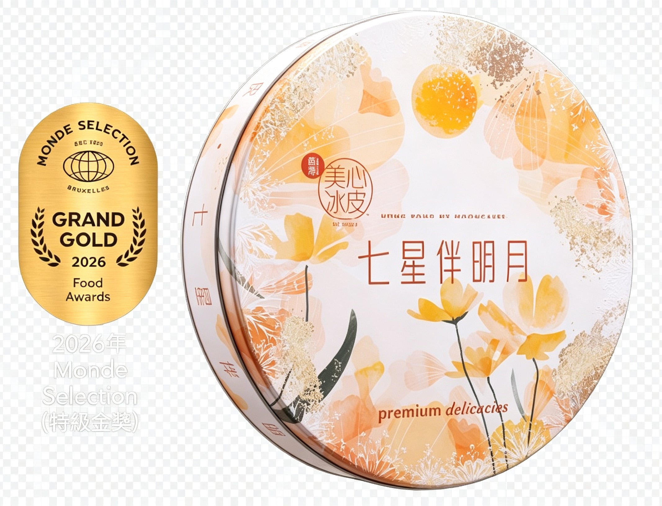 香港美心 | 七星伴明月冰皮禮盒 (實體卷)