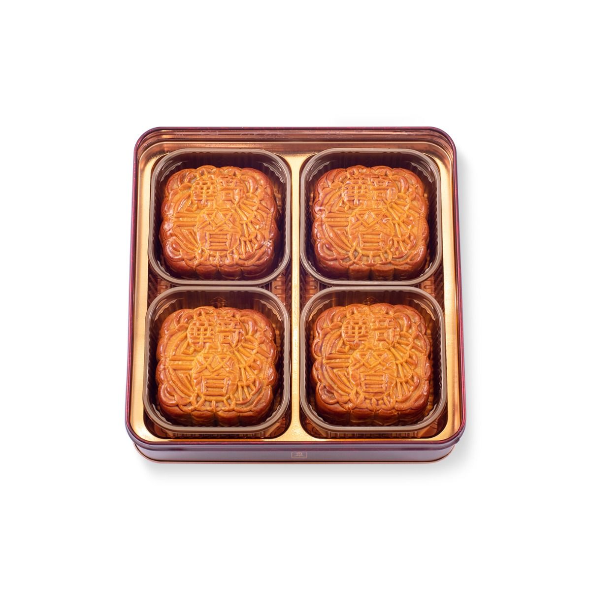 Kee Wah | White Lotus Seed Paste Mooncake with Two Yolks (4 pcs) (Physical Coupon)