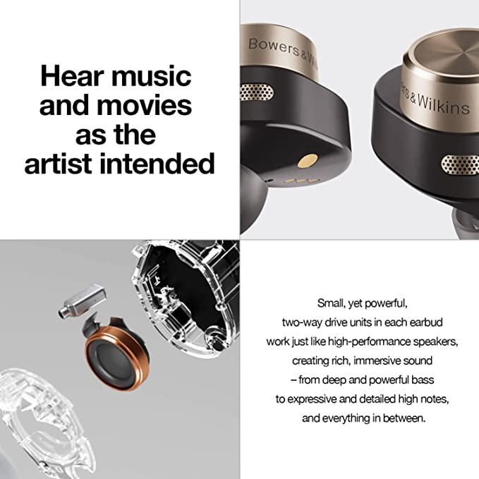 Bowers & Wilkins | PI7 In-ear True Wireless earbuds (Charcoal)