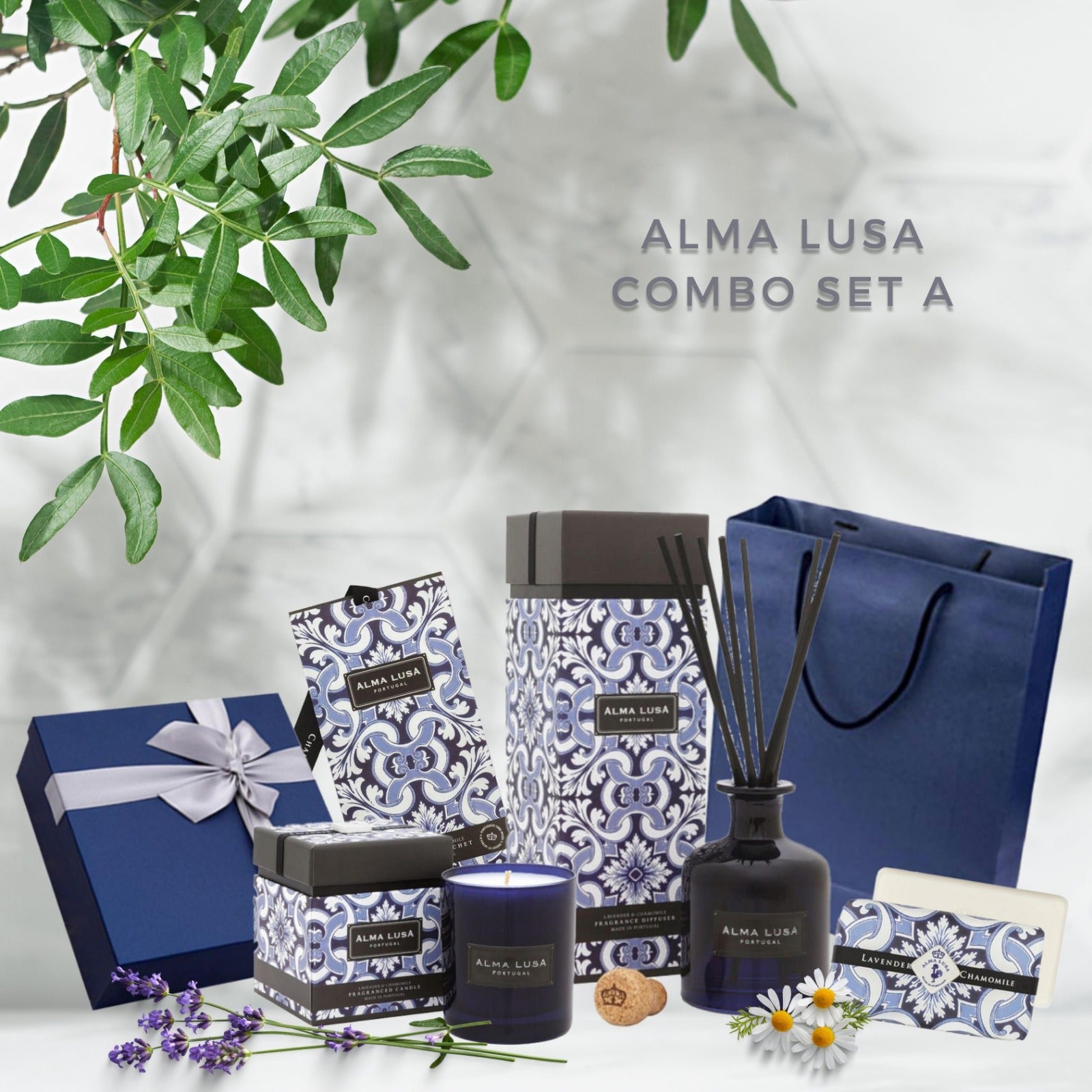 Castelbel｜Alma Lusa Tile 薰衣草 & 洋甘菊組合 A