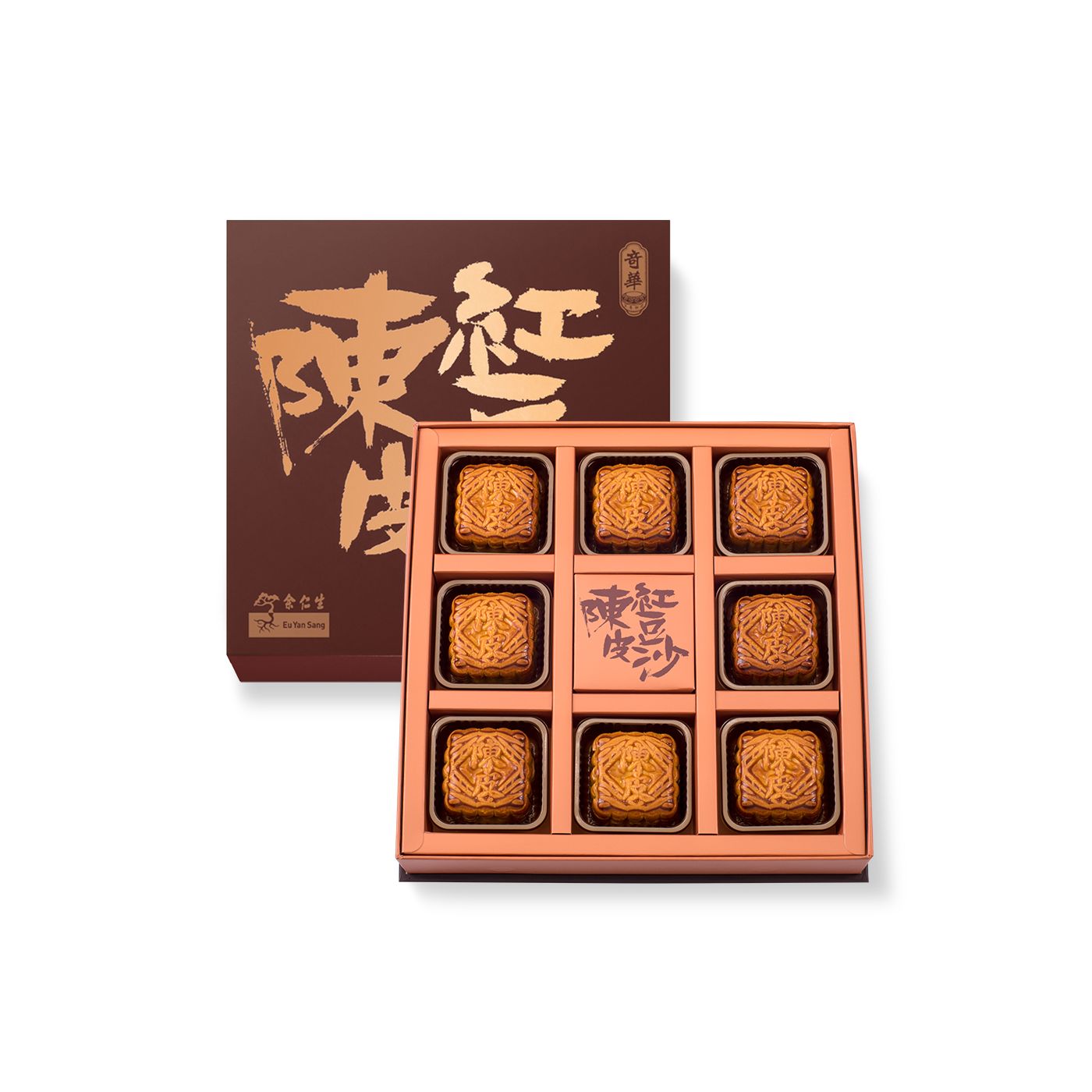 Kee Wah | Mini Eu Yan Sang Red Bean Paste Mooncake with Mandarin Peel (8 pcs) (Physical Coupon)