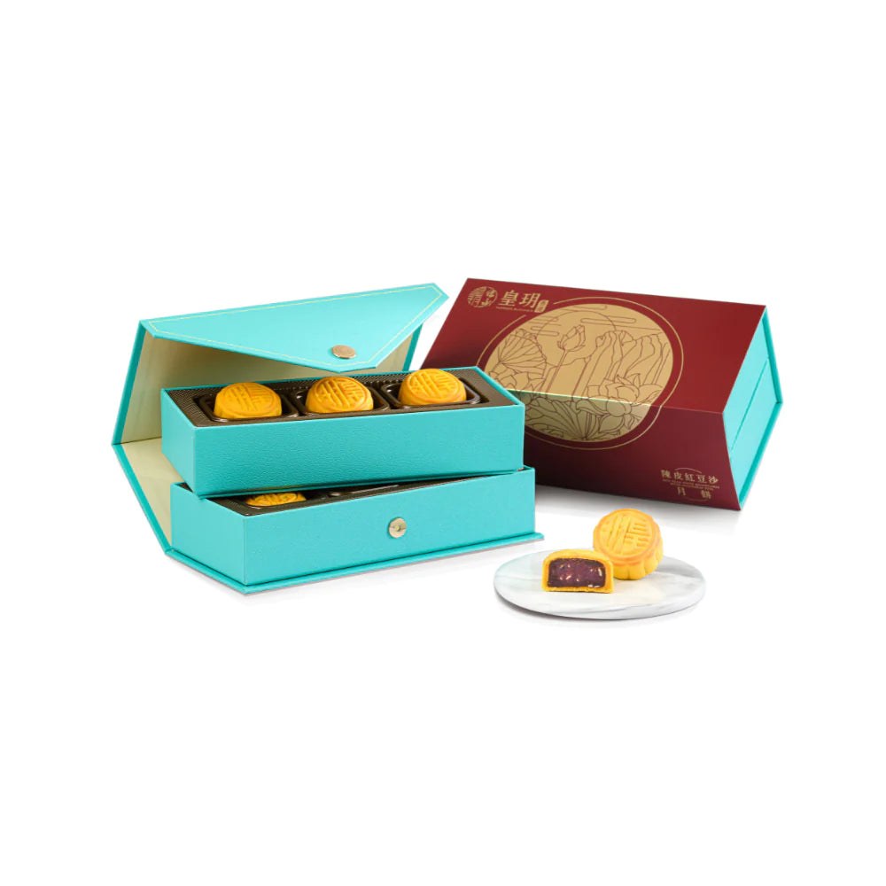 [Corporate Offer] Imperial Patisserie | Fancy Series - Red Bean Paste Mooncakes with Mandarin Peel (Physical Coupon)